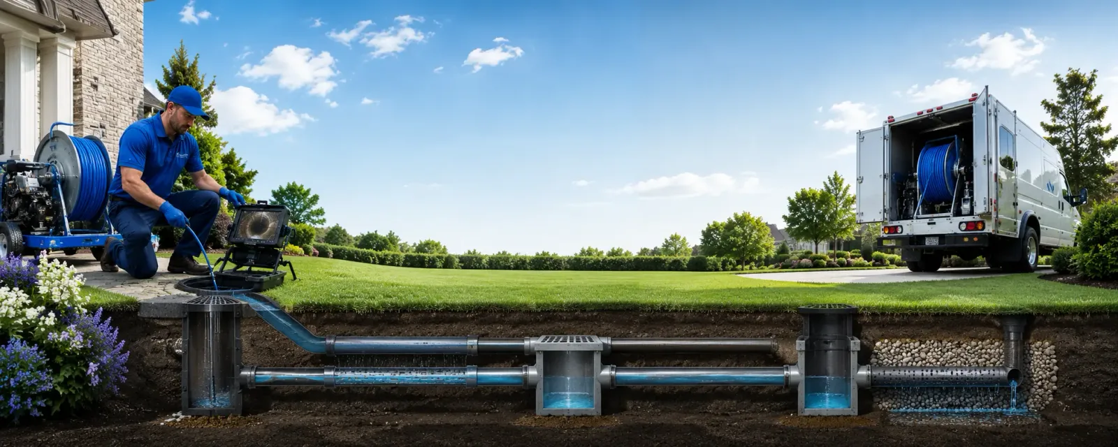 Outdoor drain cleaning information for Ostrander, OH